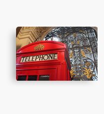 London Telephone Box Metal Print