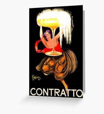 Famous champagne vintage ad Leonetto Cappiello Greeting Card