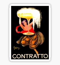 Famous champagne vintage ad Leonetto Cappiello Sticker