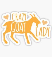 Crazy GOAT lady Sticker