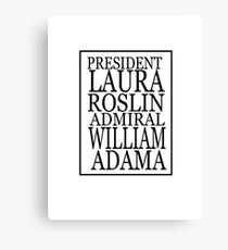 Roslin and Adama Canvas Print