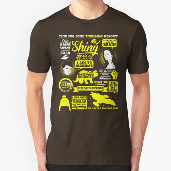 Shiny Quotes Slim Fit T-Shirt