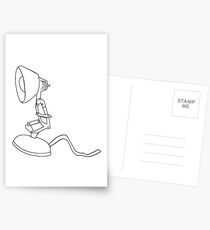 Luxo jr line drawing Postcards