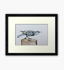 Blue and Gold Framed Print