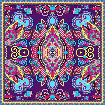 Artwork thumbnail, Mandala Vibrant Flower Pattern by SBernadette