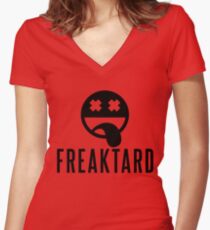 Freaktard Women's Fitted V-Neck T-Shirt