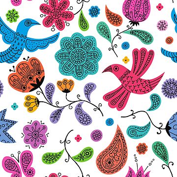 Artwork thumbnail, Colourful Birds Flying by SBernadette