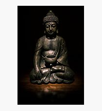 Light Painted Buddah Photographic Print