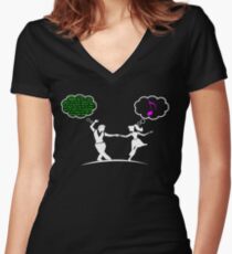 Top Dancing Women's Fitted V-Neck T-Shirt