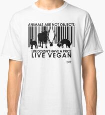 VeganChic ~ Animals Are Not Objects Classic T-Shirt