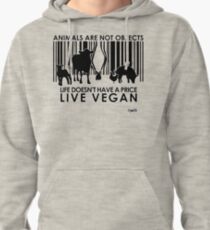 VeganChic ~ Animals Are Not Objects Pullover Hoodie