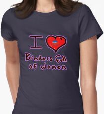 i love binders full of women Mitt Romney Women's Fitted T-Shirt