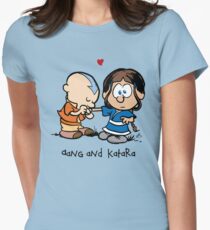 Aang & Katara (Avatar / Calvin & Hobbes) Women's Fitted T-Shirt