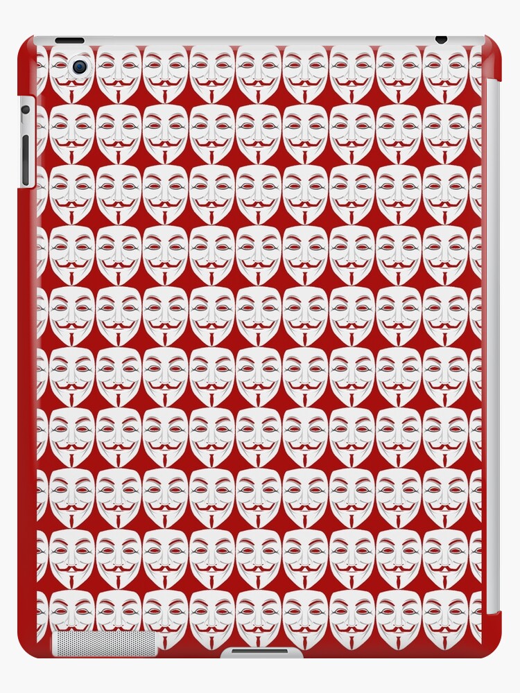 Anonymous Face Mask Design V For Vendetta Ipad Case Skin By