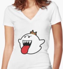 King Boo Women's Fitted V-Neck T-Shirt