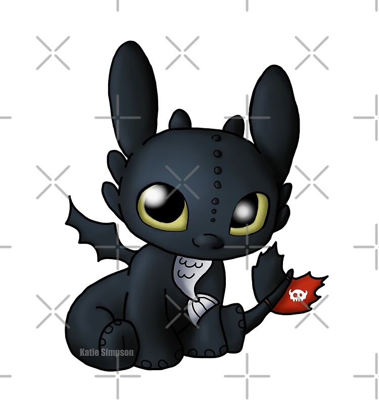 "Chibi Toothless" by RedheadK Redbubble