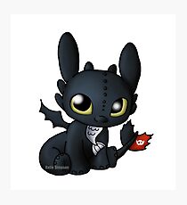 Chibi Toothless Photographic Print