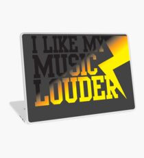 I like my music LOUDER! Laptop Skin