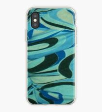 Cool Blue Swirl iPhone Case