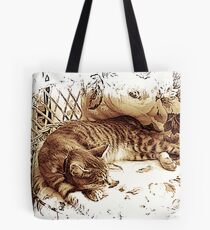 The Cat Napper Tote Bag