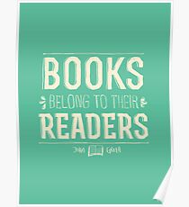 Books Belong To Their Readers Poster