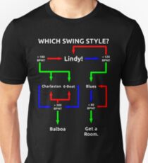 Swing Dance Flowchart Unisex T-Shirt