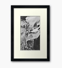 Black & White Rocks Framed Print