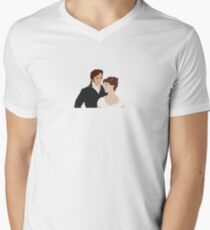 Mr. Darcy and Elizabeth Men's V-Neck T-Shirt