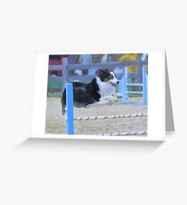 Agility Jump! Greeting Card