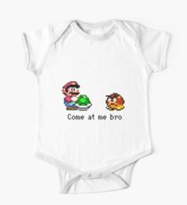 Come at me Bro (Mario) Baby Body Kurzarm