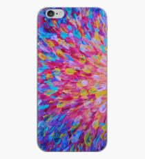 Vinilo o funda para iPhone SPLASH, Revisited - Bold Beautiful Romance Femenino Ocean Beach Waves Abstract Acrylic Magenta Crimson