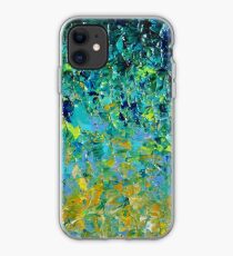 BEAUTY BENEATH THE SURFACE - Stunning Lake Ocean River Water Nature Green Blue Teal Yellow Aqua Abstract iPhone Case