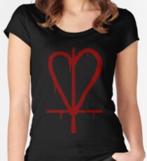 Camiseta entallada de cuello redondo Yo soy el hijo de la ira y el amor...