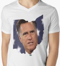 Ohio is for Romney, Men's V-Neck T-Shirt