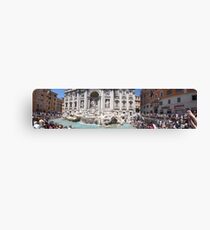 Panoramic Trevi Fountain Canvas Print