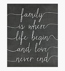 Family Photographic Print