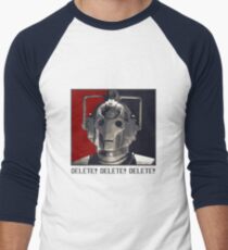 Delete! Delete! Delete! Men's Baseball ¾ T-Shirt