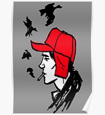 Red Hunting Cap Poster