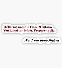 Inigo Vader Sticker