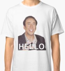 Nicolas Cage - HELLO Sticker Classic T-Shirt