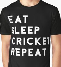 Eat Sleep Cricket Repeat Graphic T-Shirt