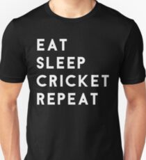 Eat Sleep Cricket Repeat Unisex T-Shirt