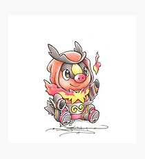 Tepig Pokemon Photographic Print