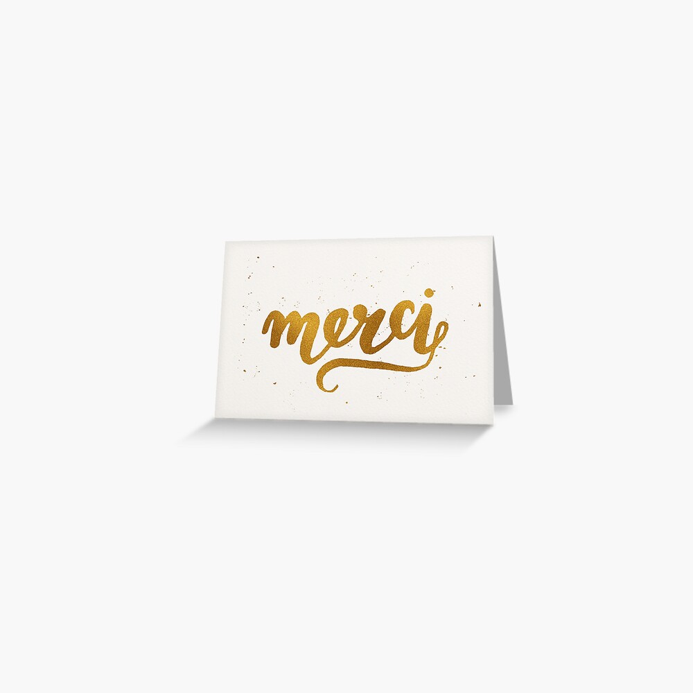 Merci Greeting Card