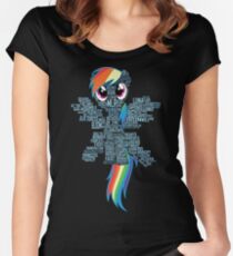 I am a brony because... Women's Fitted Scoop T-Shirt