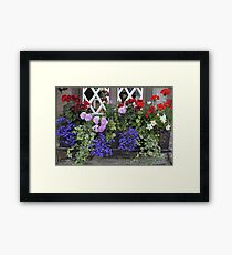 Floral Rainbow Gerahmtes Wandbild