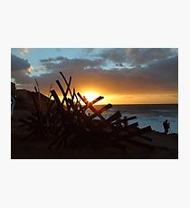 Sculptures By The Sea Sunrise Photographic Print