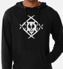 Xavier Wulf Schwarz Leichter Hoodie