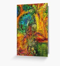 Backyard View Greeting Card