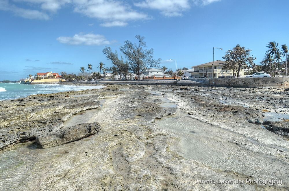 "West Bay Street view from the Ocean in Nassau, The Bahamas" by Jeremy